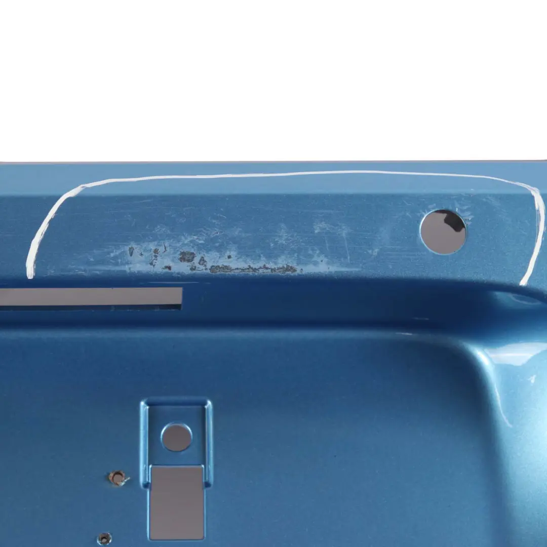 Bumper Trim Panel PDC Seaside Blue Metallic - C1M to BMW F20 F21 LCI Rear with Part number 7429772 BMW F20 F21 LCI Rear Bumper Trim Panel PDC Seaside Blue Metallic - C1M - SKU 7429772-SBM - Part number 7429772