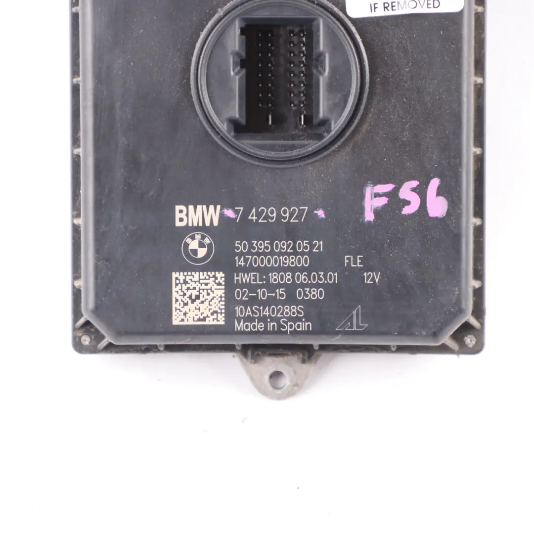 Faros Módulo Unidad Control Luz Delantera Electrónica LED 7408892 Mini F55 F56 - SKU 7429927 - Número de pieza 7429927