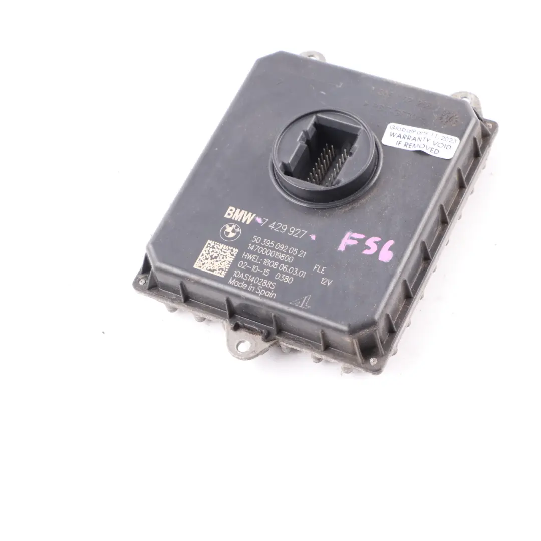 Modulo Faro Unità Controllo Luce Anteriore Elettronica LED 7408892 per Mini F55 F56 con numero di parte 7429927 Mini F55 F56 Modulo Faro Unità Controllo Luce Anteriore Elettronica LED 7408892 - SKU 7429927 - Numero di parte 7429927