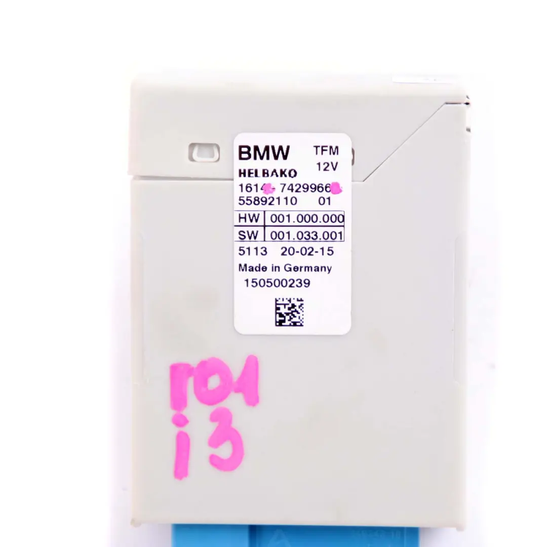 Pump Control Unit Module to BMW i3 I01 Hybrid Rex Petrol Fuel with Part number 7429966 BMW i3 I01 Hybrid Rex Petrol Fuel Pump Control Unit Module - SKU 7429966 - Part number 7429966