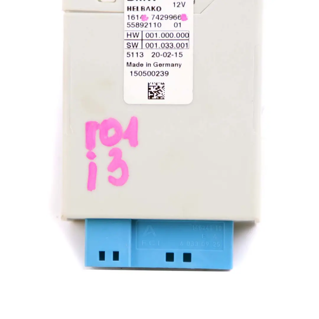 Pump Control Unit Module to BMW i3 I01 Hybrid Rex Petrol Fuel with Part number 7429966 BMW i3 I01 Hybrid Rex Petrol Fuel Pump Control Unit Module - SKU 7429966 - Part number 7429966