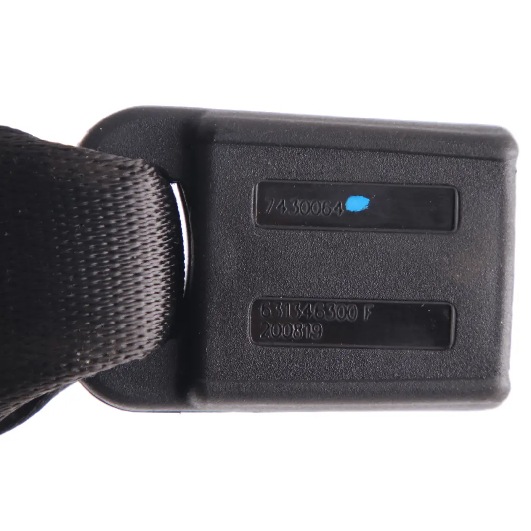 Buckle BMW F90 M5 G30 Tensioner Lower Belt Rear to Seat with Part number 7430064 Seat Buckle BMW F90 M5 G30 Tensioner Lower Belt Rear - SKU 7430064 - Part number 7430064