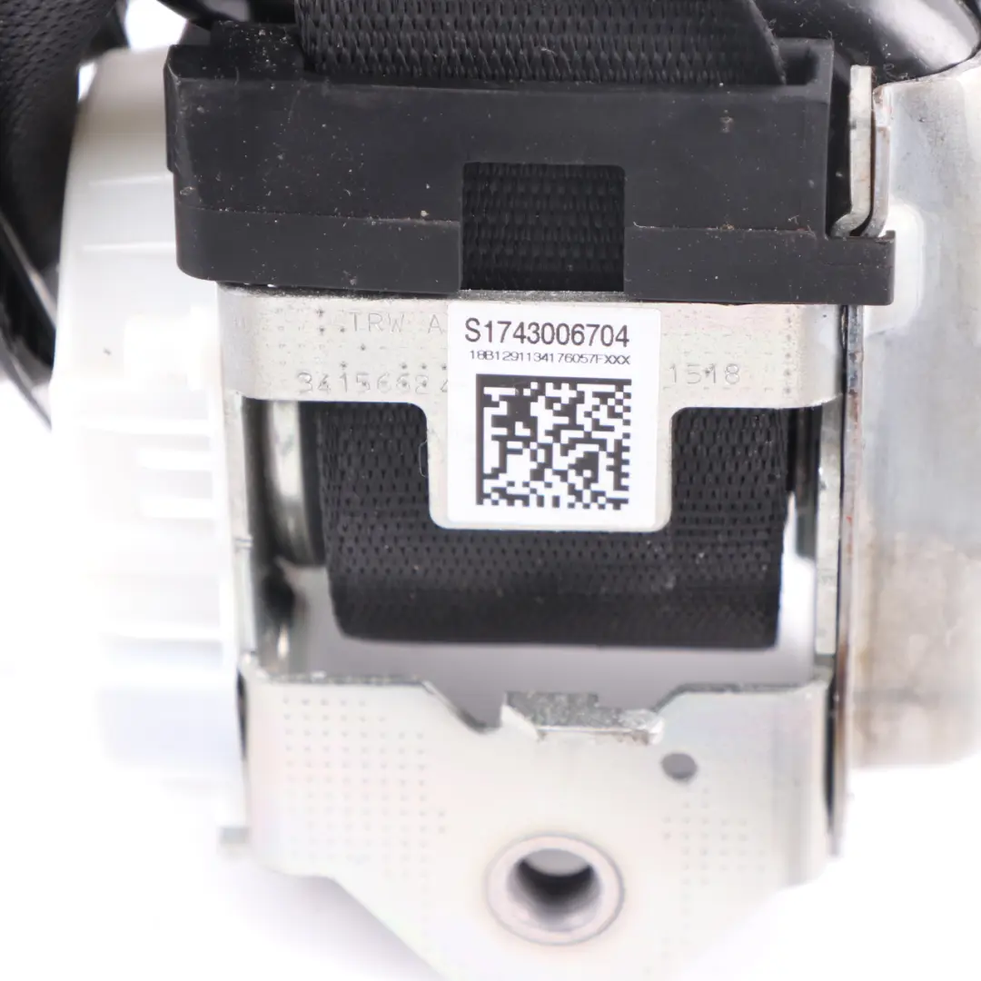 Seat Belt BMW G30 G31 G32 Front Left N/S Upper Seatbelt Black - SKU 7430067 - Part number 7430067
