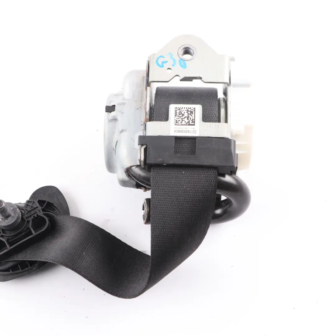 Belt BMW G30 G31 G32 Front Right O/S Upper Seatbelt Black to Seat with Part number 7430068 Seat Belt BMW G30 G31 G32 Front Right O/S Upper Seatbelt Black - SKU 7430068 - Part number 7430068