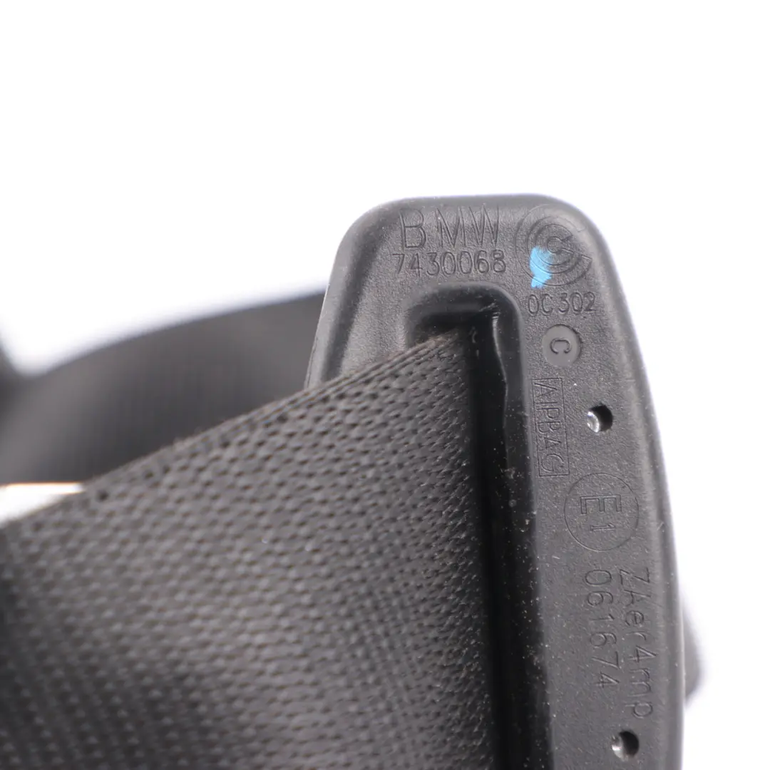 Belt BMW G30 G31 G32 Front Right O/S Upper Seatbelt Black to Seat with Part number 7430068 Seat Belt BMW G30 G31 G32 Front Right O/S Upper Seatbelt Black - SKU 7430068 - Part number 7430068