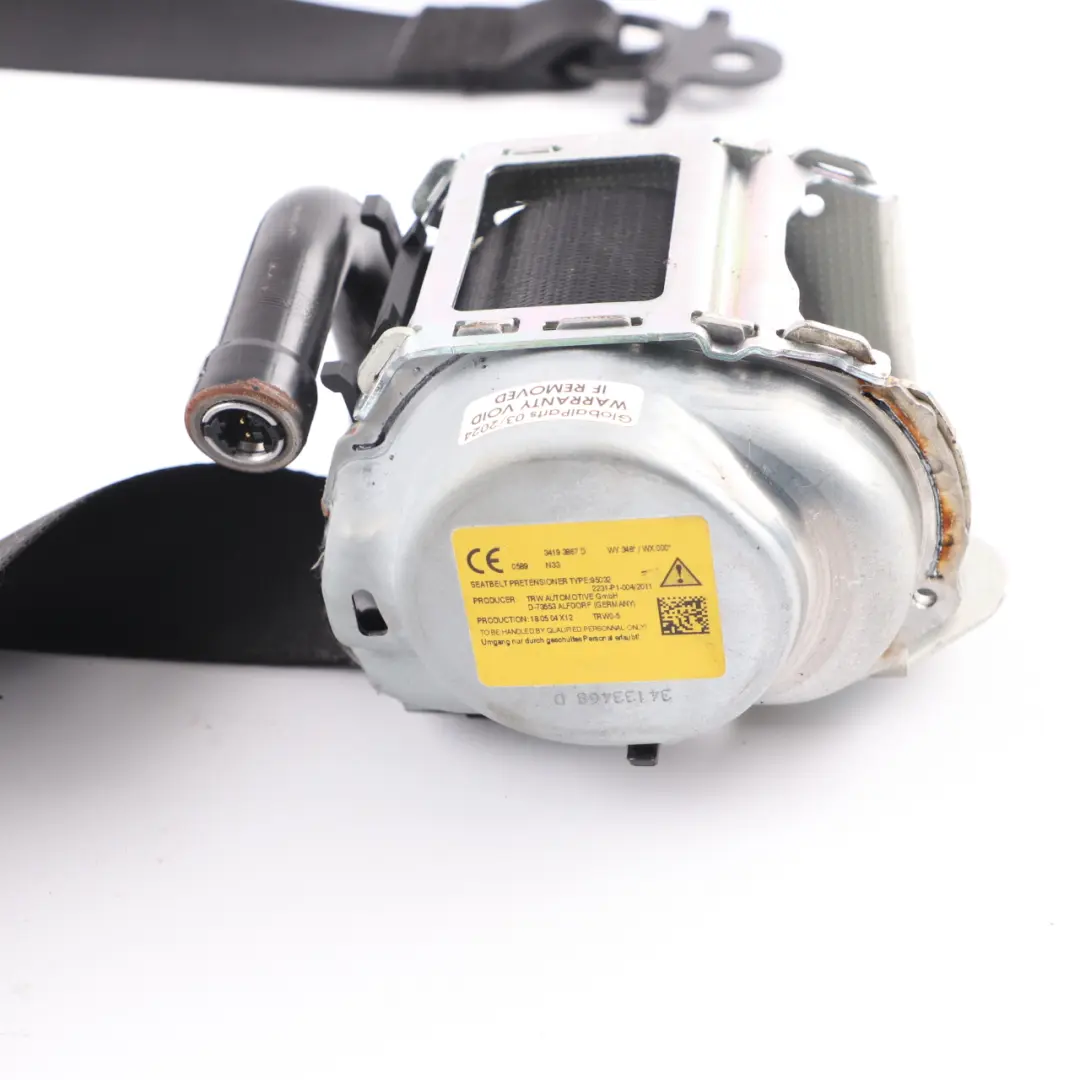 Belt BMW G30 G31 G32 Front Right O/S Upper Seatbelt Black to Seat with Part number 7430068 Seat Belt BMW G30 G31 G32 Front Right O/S Upper Seatbelt Black - SKU 7430068 - Part number 7430068