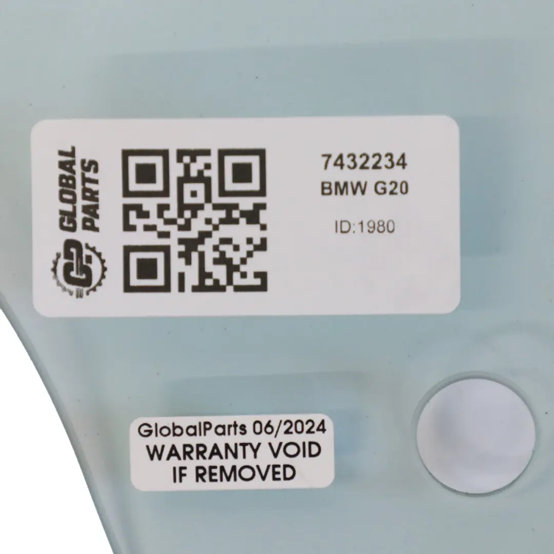 BMW G20 Door Window Rear Right O/S Green Glazing AS2 - SKU 7432234 - Part number 7432234