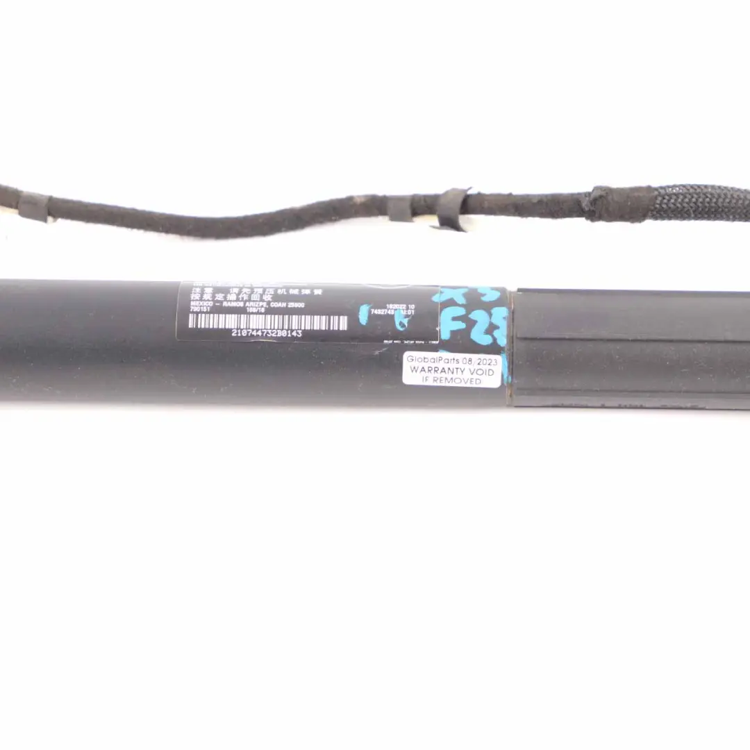 Automático Maletero Eléctrico Tapa Portón Trasero Izquierdo Husillo para BMW F25 con número de pieza 7432741 BMW F25 Automático Maletero Eléctrico Tapa Portón Trasero Izquierdo Husillo - SKU 7432741 - Número de pieza 7432741