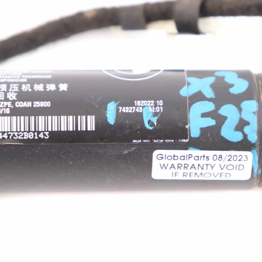 Automatik Elektrische Kofferraumklappe Heckklappe Links Spindel 7432743 für BMW F25 mit Teilenummer 7432741 BMW F25 Automatik Elektrische Kofferraumklappe Heckklappe Links Spindel 7432743 - SKU 7432741 - Teilenummer 7432741