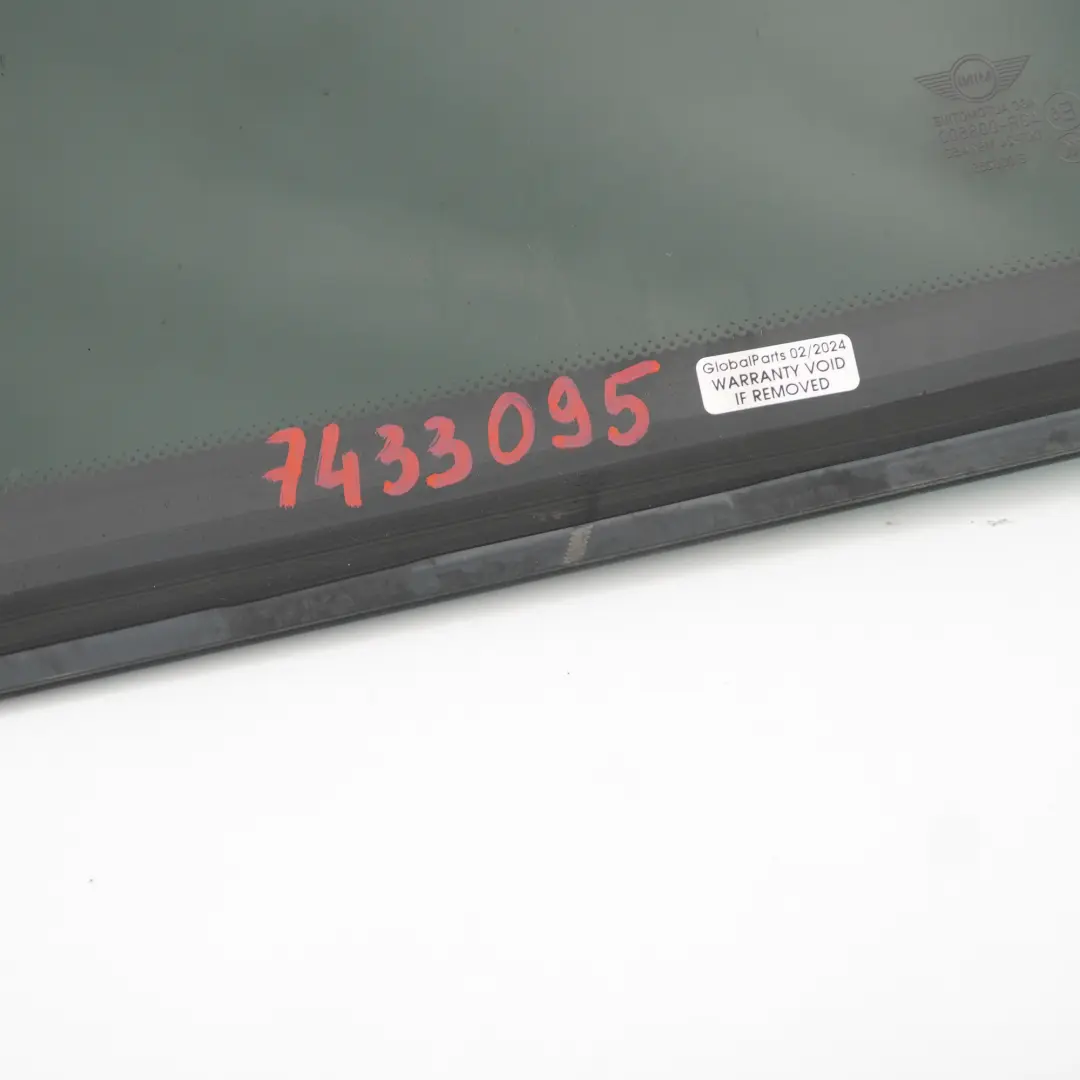 Mini Countryman F60 Ventana Lateral Cristal Trasero Izquierdo AS3 Negro - SKU 7433095 - Número de pieza 7433095