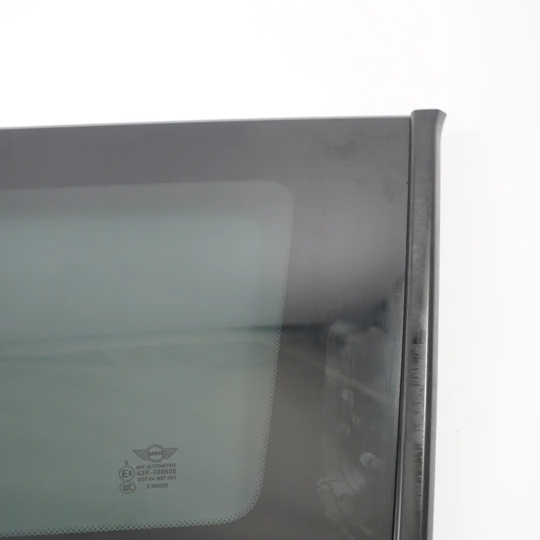 Mini Countryman F60 Side Window Quarter Glass Rear Right O/S AS3 Black - SKU 7433096 - Part number 7433096
