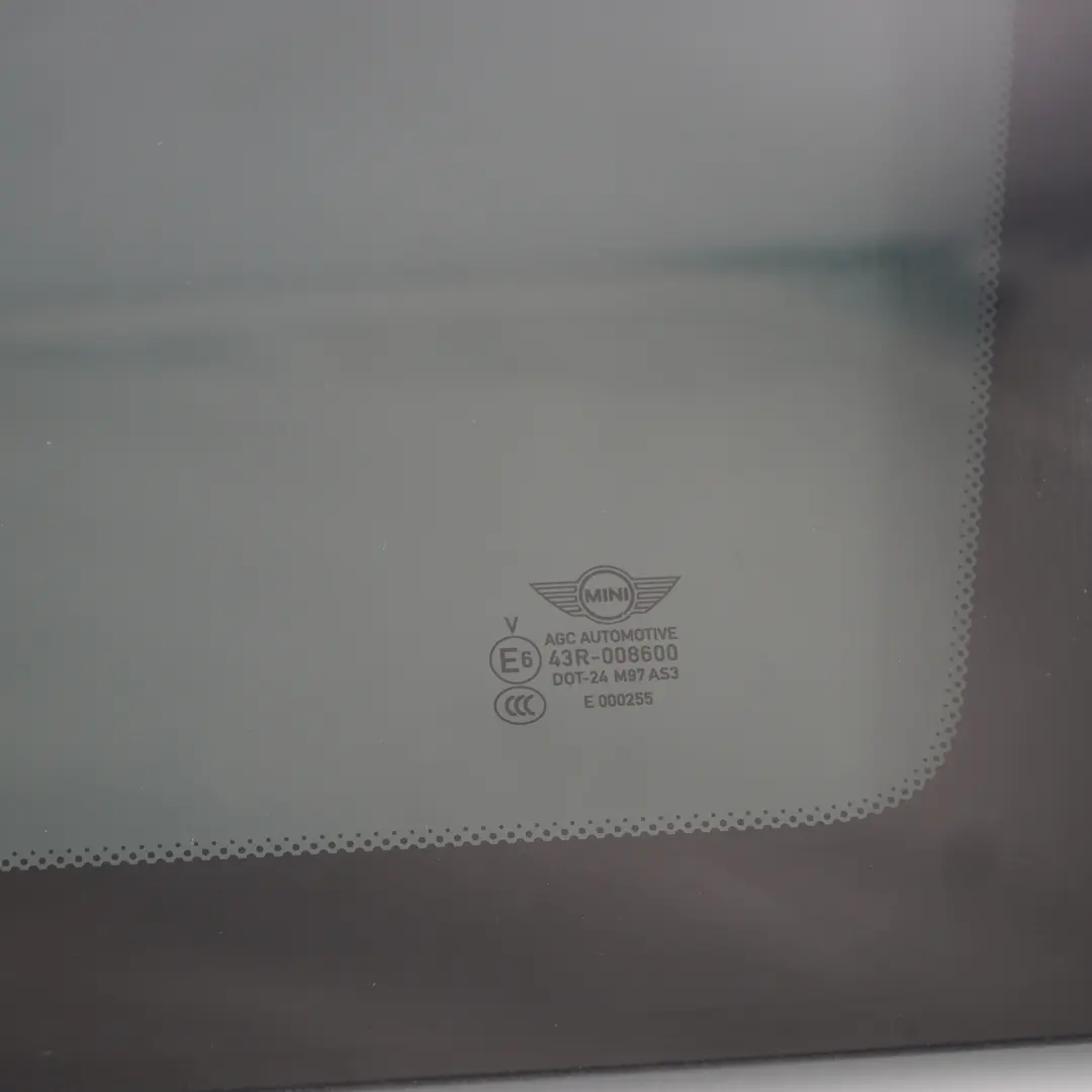 Side Window Quarter Glass Rear Right O/S AS3 Black to Mini Countryman F60 with Part number 7433096 Mini Countryman F60 Side Window Quarter Glass Rear Right O/S AS3 Black - SKU 7433096 - Part number 7433096