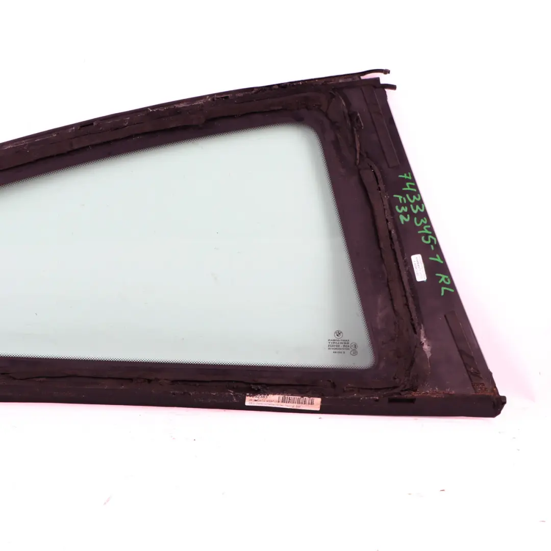 BMW F32 Window Glass Side Quarter Fixed Rear Left N/S Glazing AS2 - SKU 7433345-1 - Part number 7433345