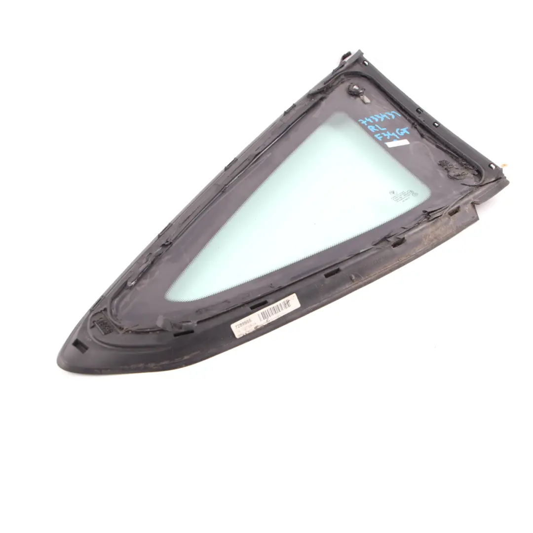 BMW F34 GT Window Glass Side Rear Left N/S AS2 High Gloss - SKU 7433431 - Part number 7433431