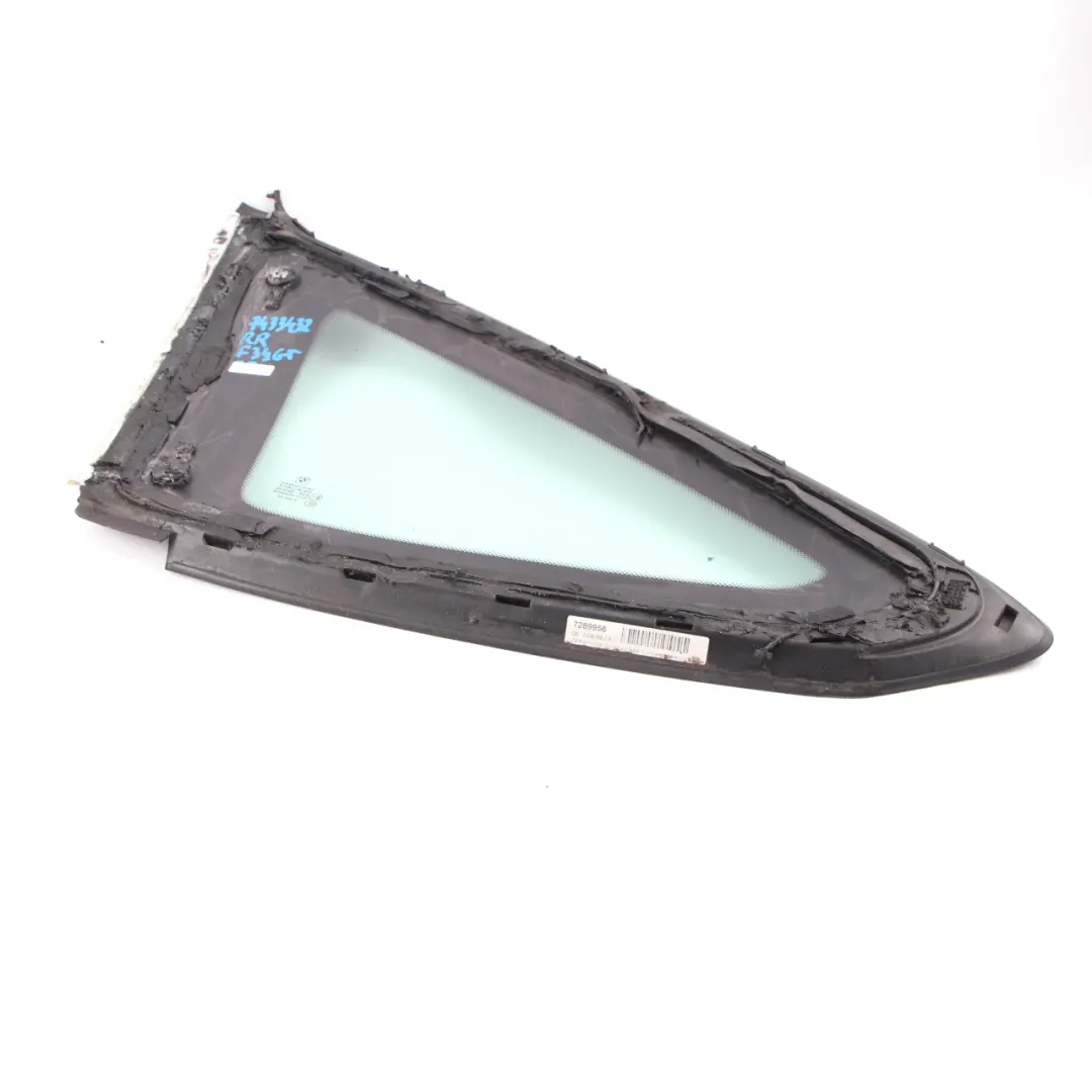 BMW F34 GT Cristal Ventana Lado Trasero Derecho AS2 Alto Brillo - SKU 7433432 - Número de pieza 7433432