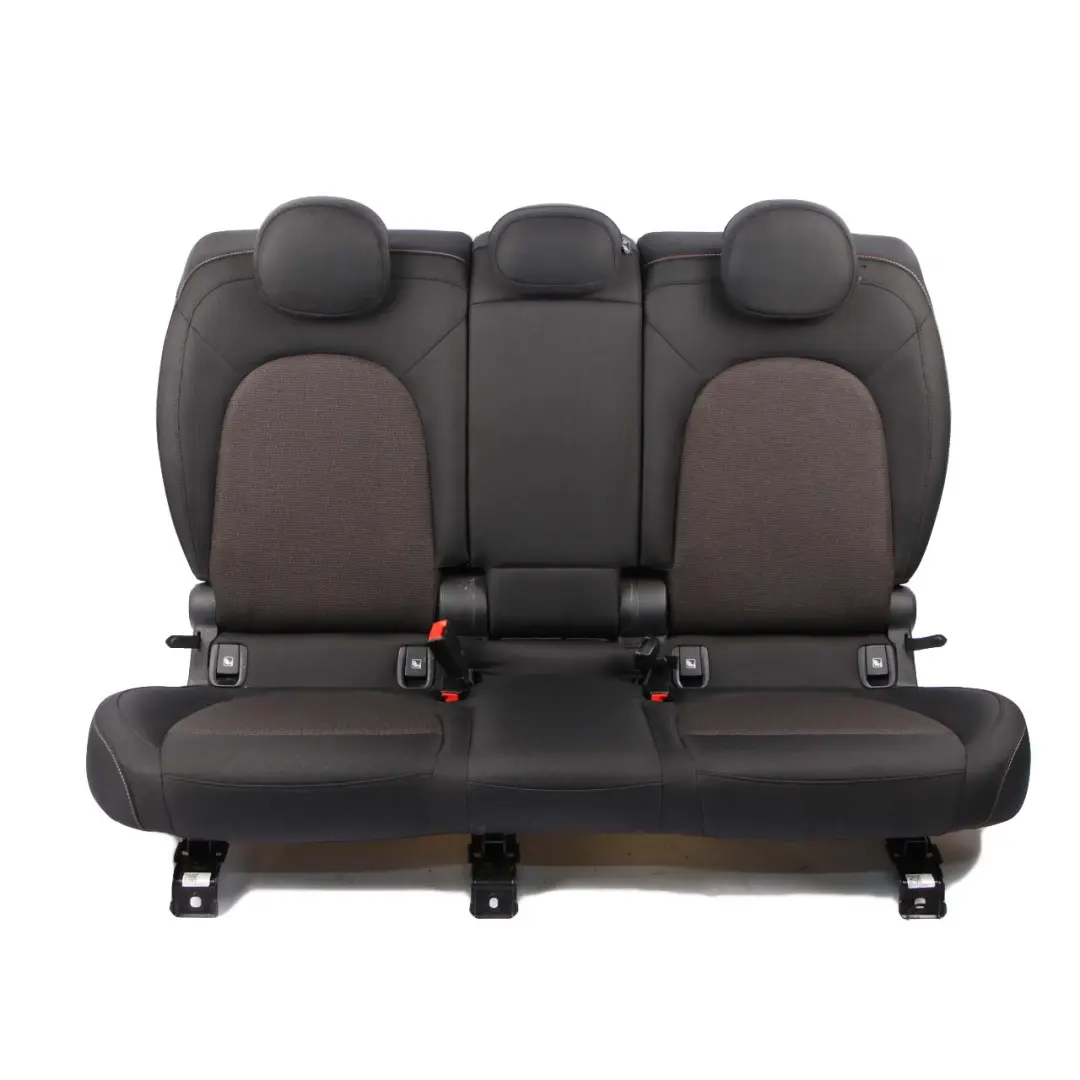 Bench Mini F60 Left Right N/O/S Folding Seat Cloth Fabric Firework Black to Rear with Part number 7433557/7433558 Rear Bench Mini F60 Left Right N/O/S Folding Seat Cloth Fabric Firework Black - SKU 7433557/7433558 - Part number 7433557/7433558