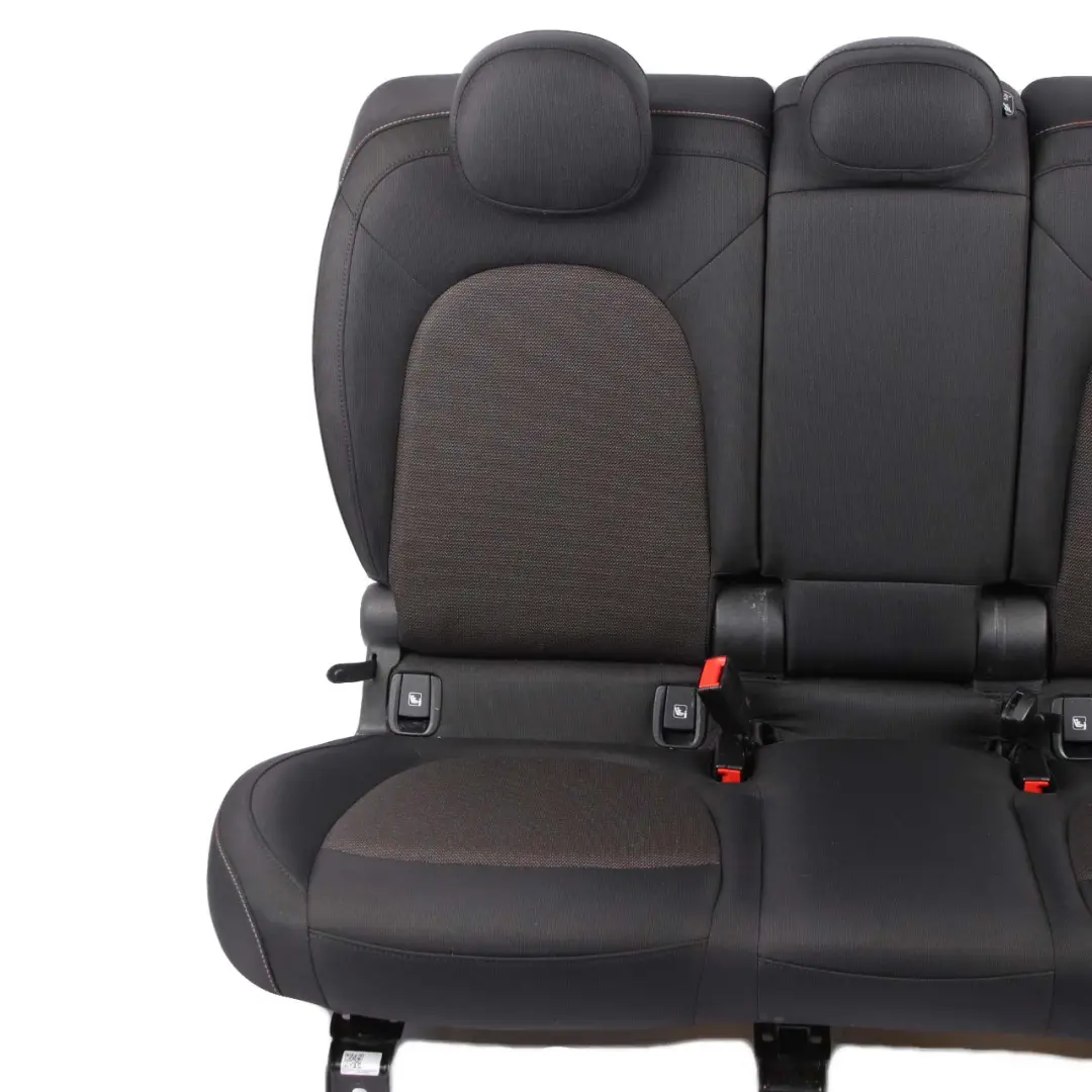 Bench Mini F60 Left Right N/O/S Folding Seat Cloth Fabric Firework Black to Rear with Part number 7433557/7433558 Rear Bench Mini F60 Left Right N/O/S Folding Seat Cloth Fabric Firework Black - SKU 7433557/7433558 - Part number 7433557/7433558