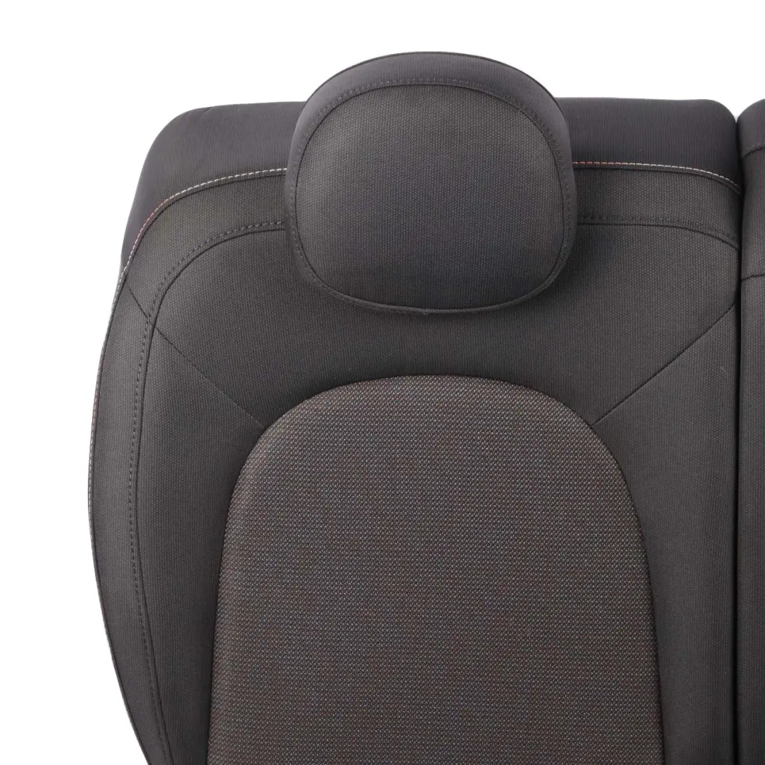 Bench Mini F60 Left Right N/O/S Folding Seat Cloth Fabric Firework Black to Rear with Part number 7433557/7433558 Rear Bench Mini F60 Left Right N/O/S Folding Seat Cloth Fabric Firework Black - SKU 7433557/7433558 - Part number 7433557/7433558