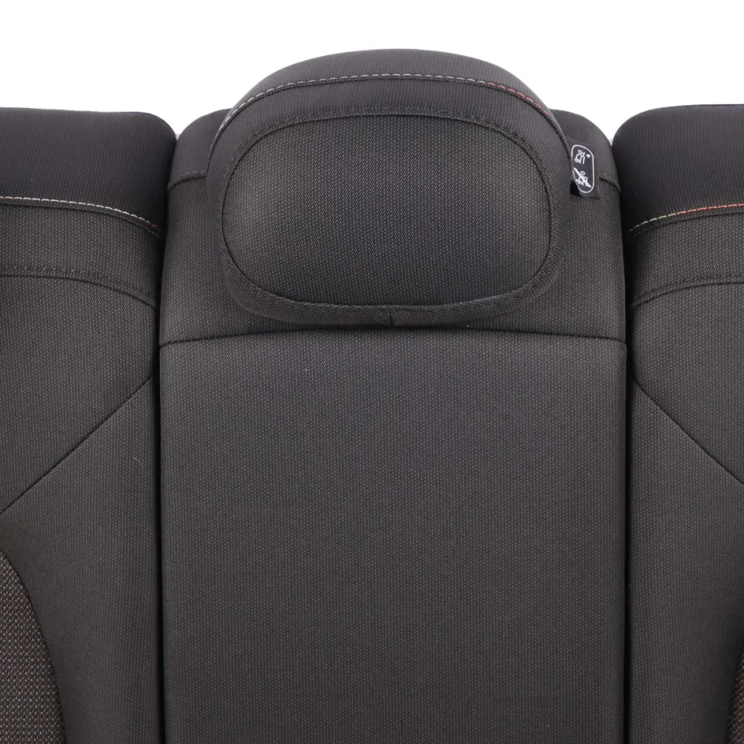 Bench Mini F60 Left Right N/O/S Folding Seat Cloth Fabric Firework Black to Rear with Part number 7433557/7433558 Rear Bench Mini F60 Left Right N/O/S Folding Seat Cloth Fabric Firework Black - SKU 7433557/7433558 - Part number 7433557/7433558