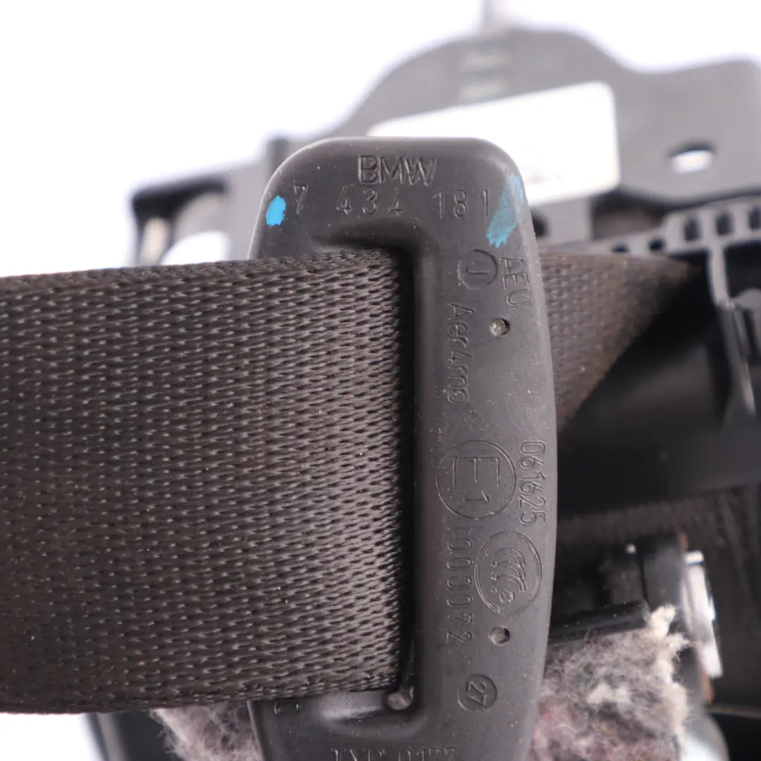 BMW G11 G12 Seat Belt Rear Right/Left N/O/S Upper Safety Belt Black - SKU 7434181 - Part number 7434181