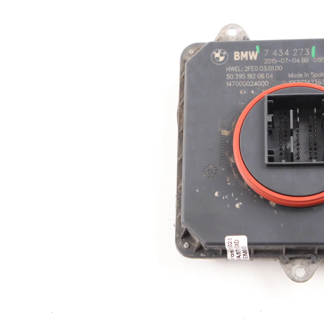 Headlight Control Unit BMW F30 F31 LCI Module FLE2 to with Part number 7434273 Headlight Control Unit BMW F30 F31 LCI Module FLE2 - SKU 7434273 - Part number 7434273