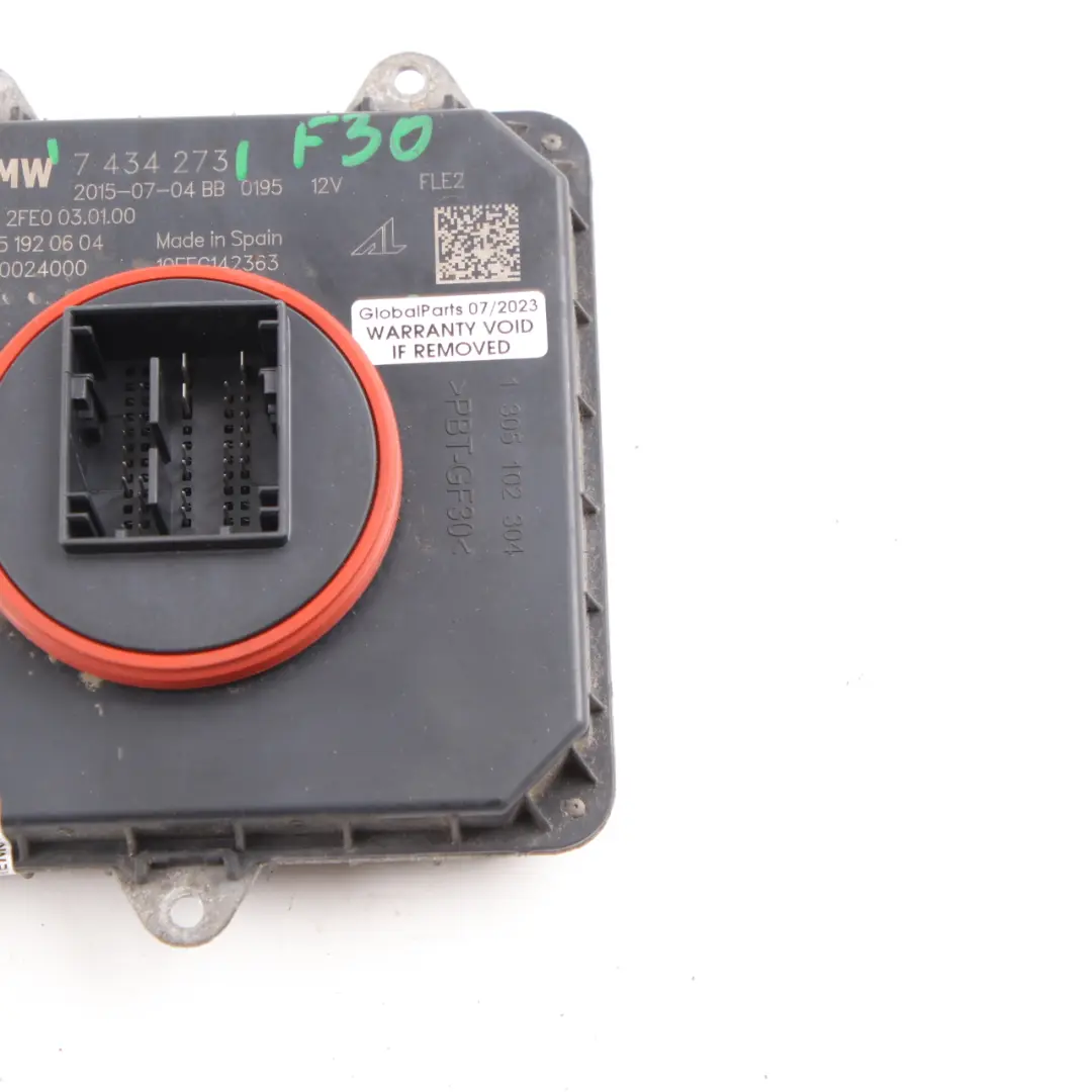 Headlight Control Unit BMW F30 F31 LCI Module FLE2 to with Part number 7434273 Headlight Control Unit BMW F30 F31 LCI Module FLE2 - SKU 7434273 - Part number 7434273