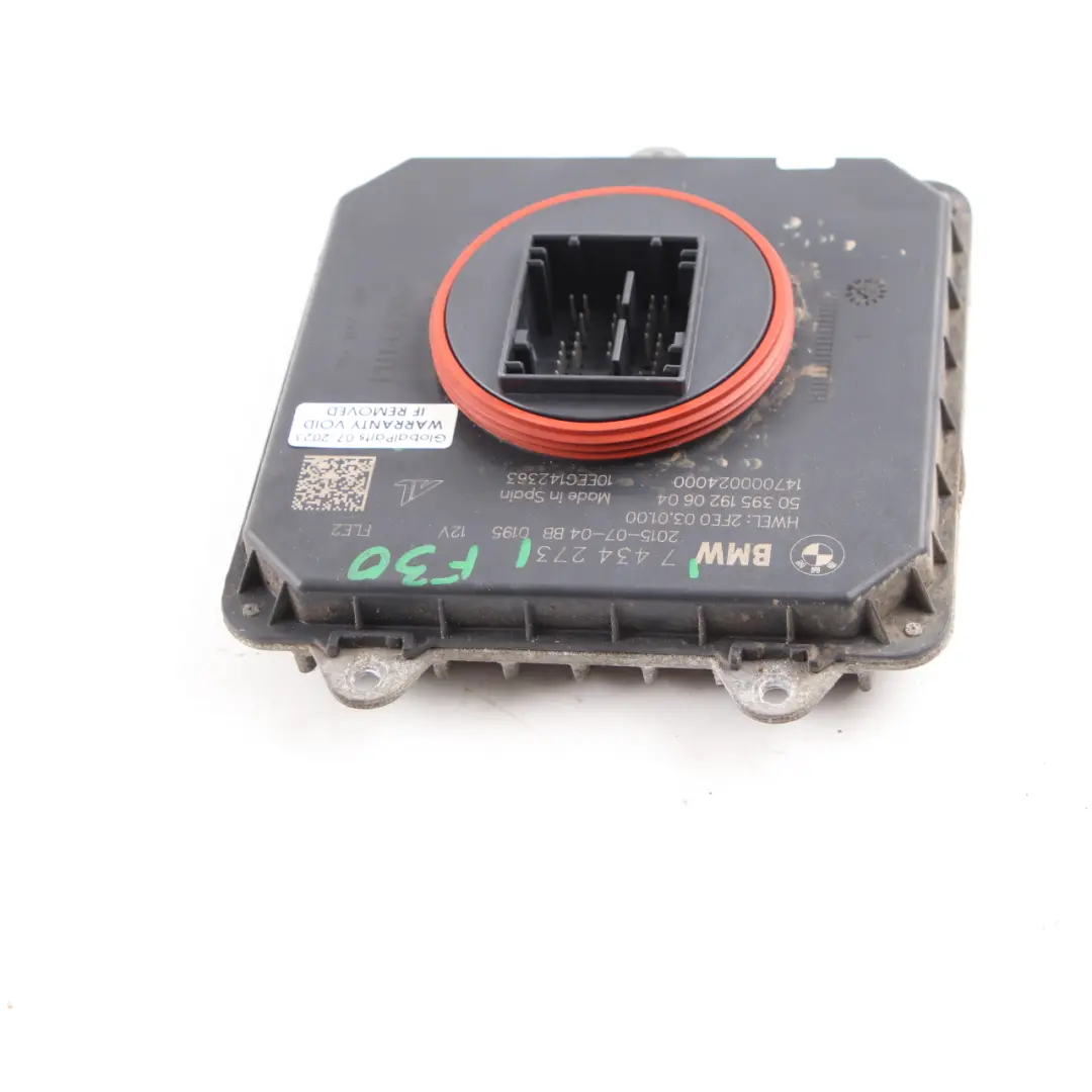 Headlight Control Unit BMW F30 F31 LCI Module FLE2 to with Part number 7434273 Headlight Control Unit BMW F30 F31 LCI Module FLE2 - SKU 7434273 - Part number 7434273