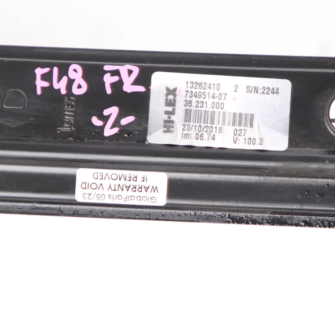 Lève-Vitre Avant Droit Electrique 7349514 pour BMW F48 à propos du numéro de pièce 7434786 BMW F48 Lève-Vitre Avant Droit Electrique 7349514 - SKU 7434786 - Numéro de pièce 7434786