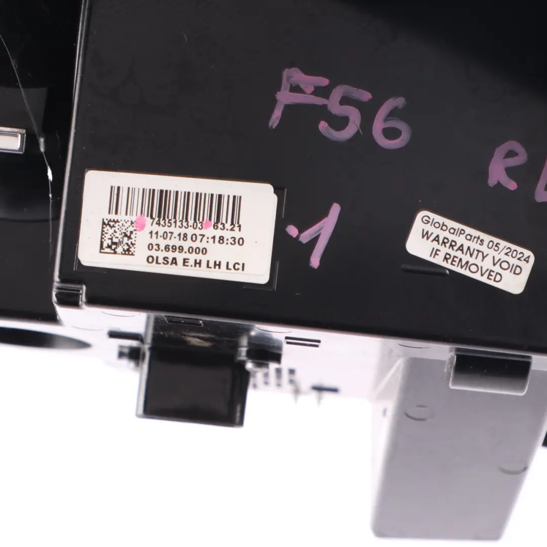 Luz Trasera Izquierda Union Jack para MINI Cooper F55 F56 F57 con número de pieza 7435133 MINI Cooper F55 F56 F57 Luz Trasera Izquierda Union Jack - SKU 7435133-1 - Número de pieza 7435133