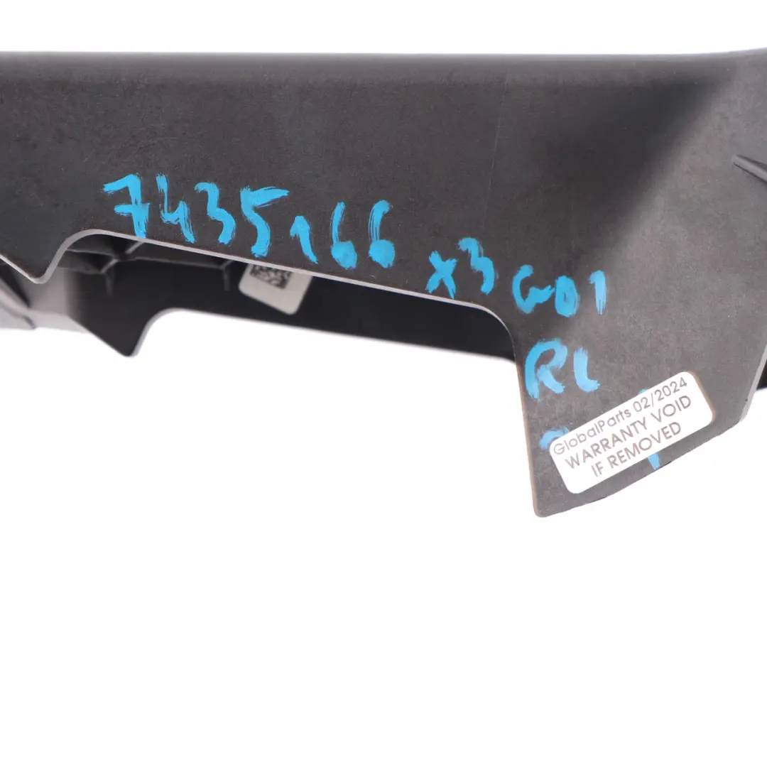 Support Bench Cover Trim Bracket Mount to BMW X3 G01 Rear Seat with Part number 7435166 BMW X3 G01 Rear Seat Support Bench Cover Trim Bracket Mount - SKU 7435166 - Part number 7435166