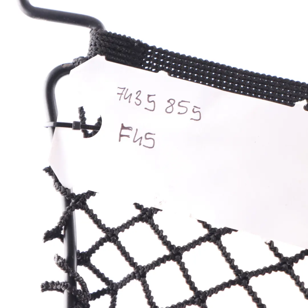Boot Trunk Luggage Compartment Storage Cargo Net Right Black to BMW F45 with Part number 7435855 BMW F45 Boot Trunk Luggage Compartment Storage Cargo Net Right Black - SKU 7435855 - Part number 7435855