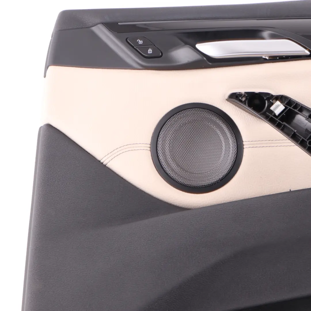  Door Card Panel BMW X1 F48 Front Right O/S Panelling Trim Cover Leather Oyster - SKU 7438062 - Part number 7438062