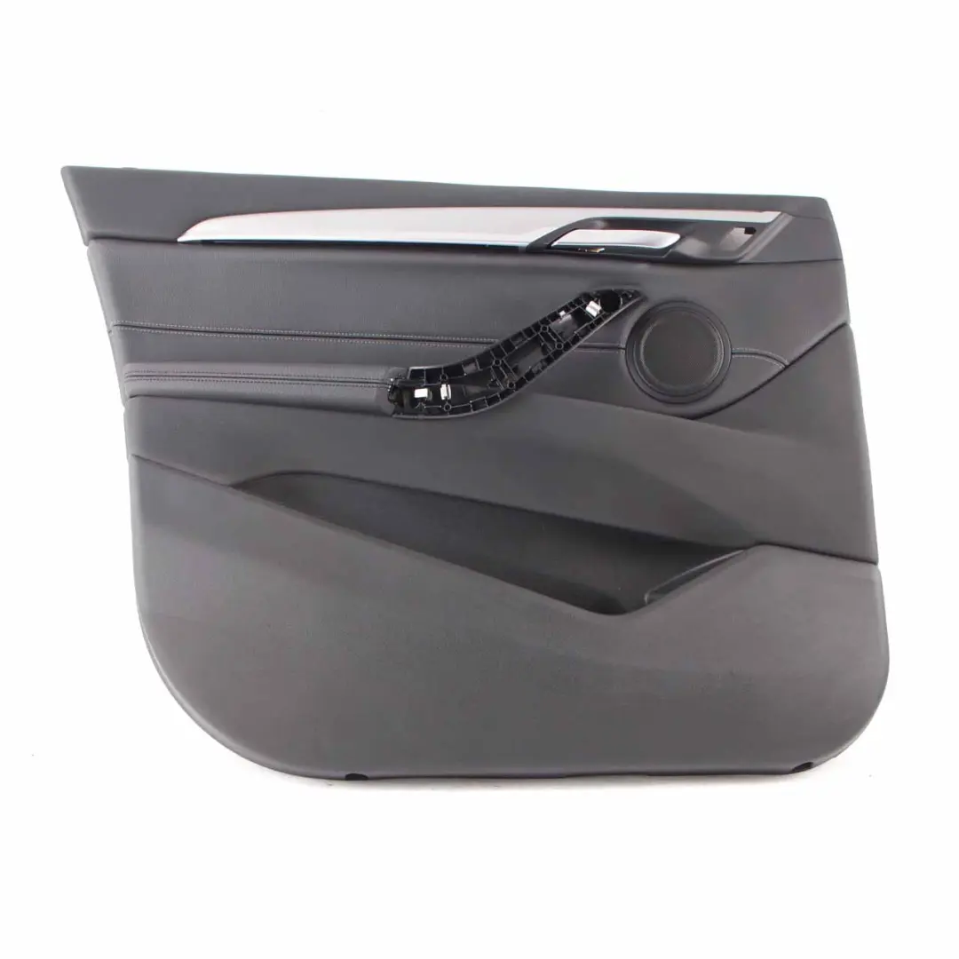 Door Card Panel BMW X1 F48 Front Left N/S Panelling Trim Cover Black Leather to with Part number 7438063 Door Card Panel BMW X1 F48 Front Left N/S Panelling Trim Cover Black Leather - SKU 7438063 - Part number 7438063