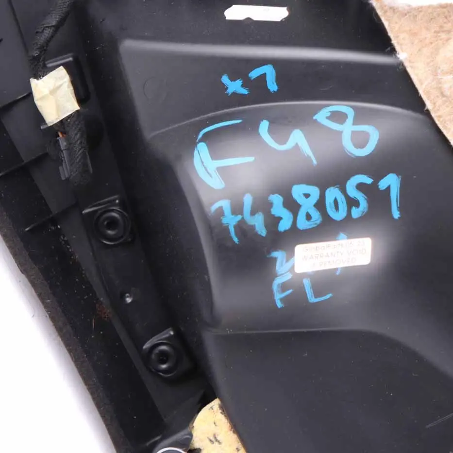 Door Card Panel BMW X1 F48 Front Left N/S Panelling Trim Cover Black Leather to with Part number 7438063 Door Card Panel BMW X1 F48 Front Left N/S Panelling Trim Cover Black Leather - SKU 7438063 - Part number 7438063