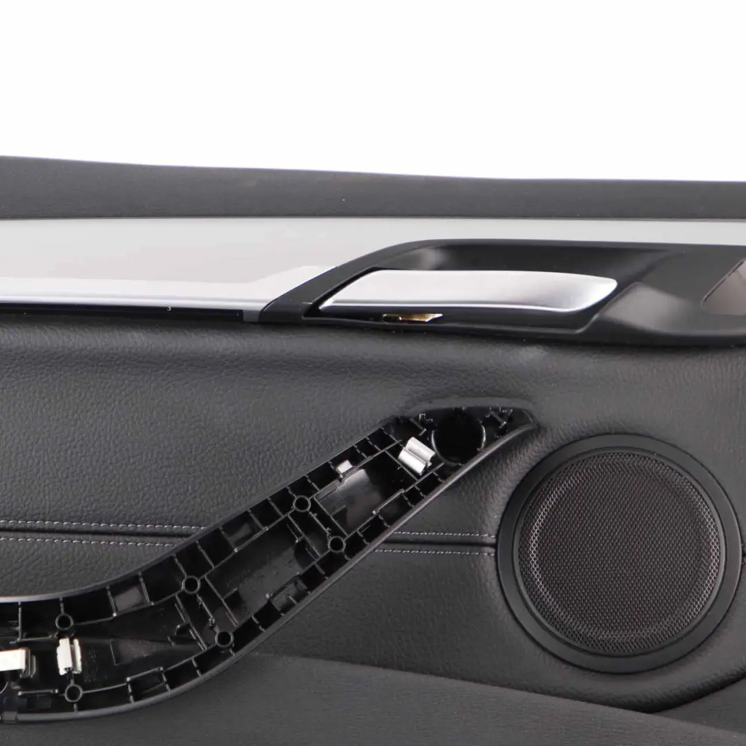  Door Card Panel BMW X1 F48 Front Left N/S Panelling Trim Cover Black Leather - SKU 7438063 - Part number 7438063
