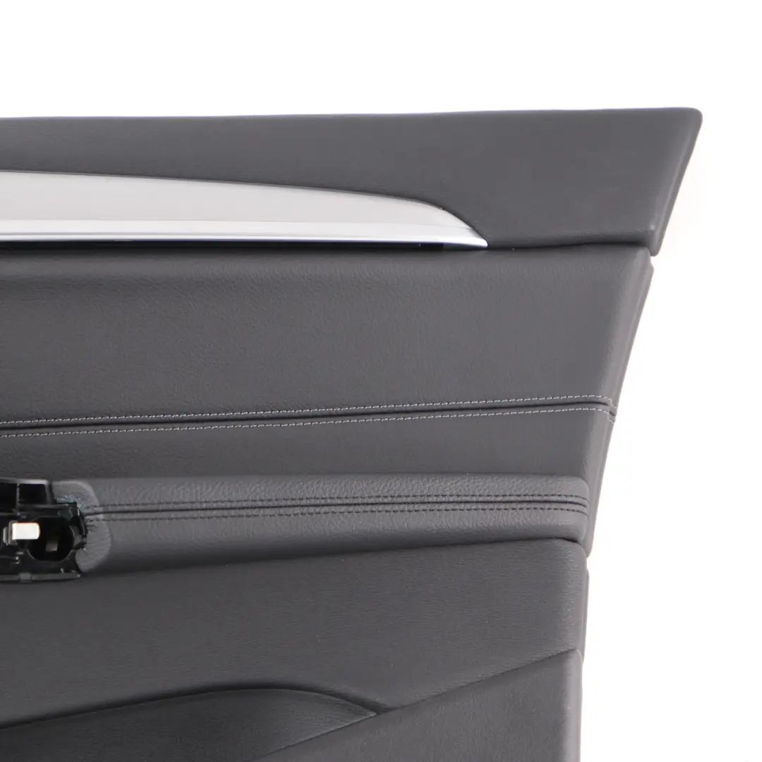 Door Card Panel BMW X1 F48 Front Right O/S Panelling Trim Cover Black Leather to with Part number 7438064 Door Card Panel BMW X1 F48 Front Right O/S Panelling Trim Cover Black Leather - SKU 7438064 - Part number 7438064