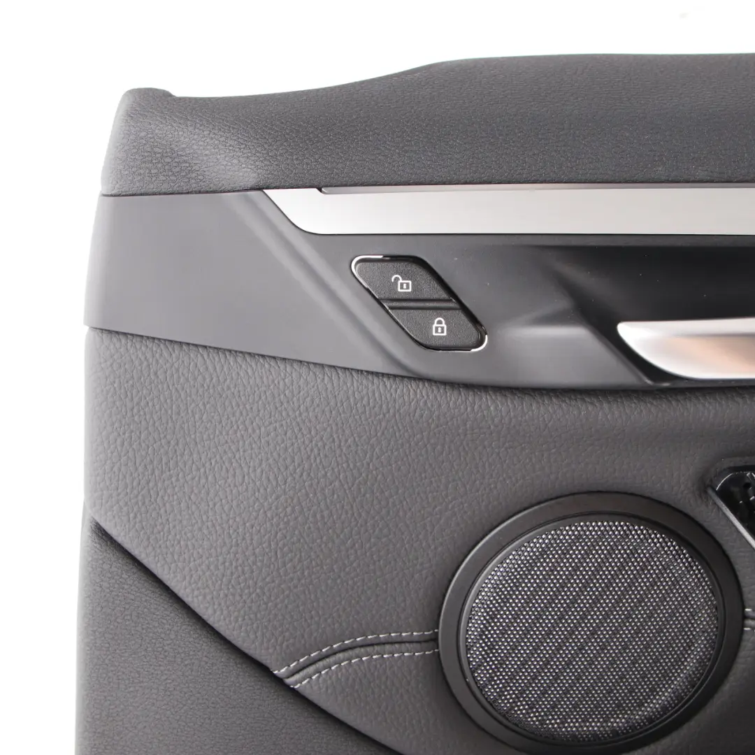  Door Card Panel BMW X1 F48 Front Right O/S Panelling Trim Cover Black Leather - SKU 7438064 - Part number 7438064