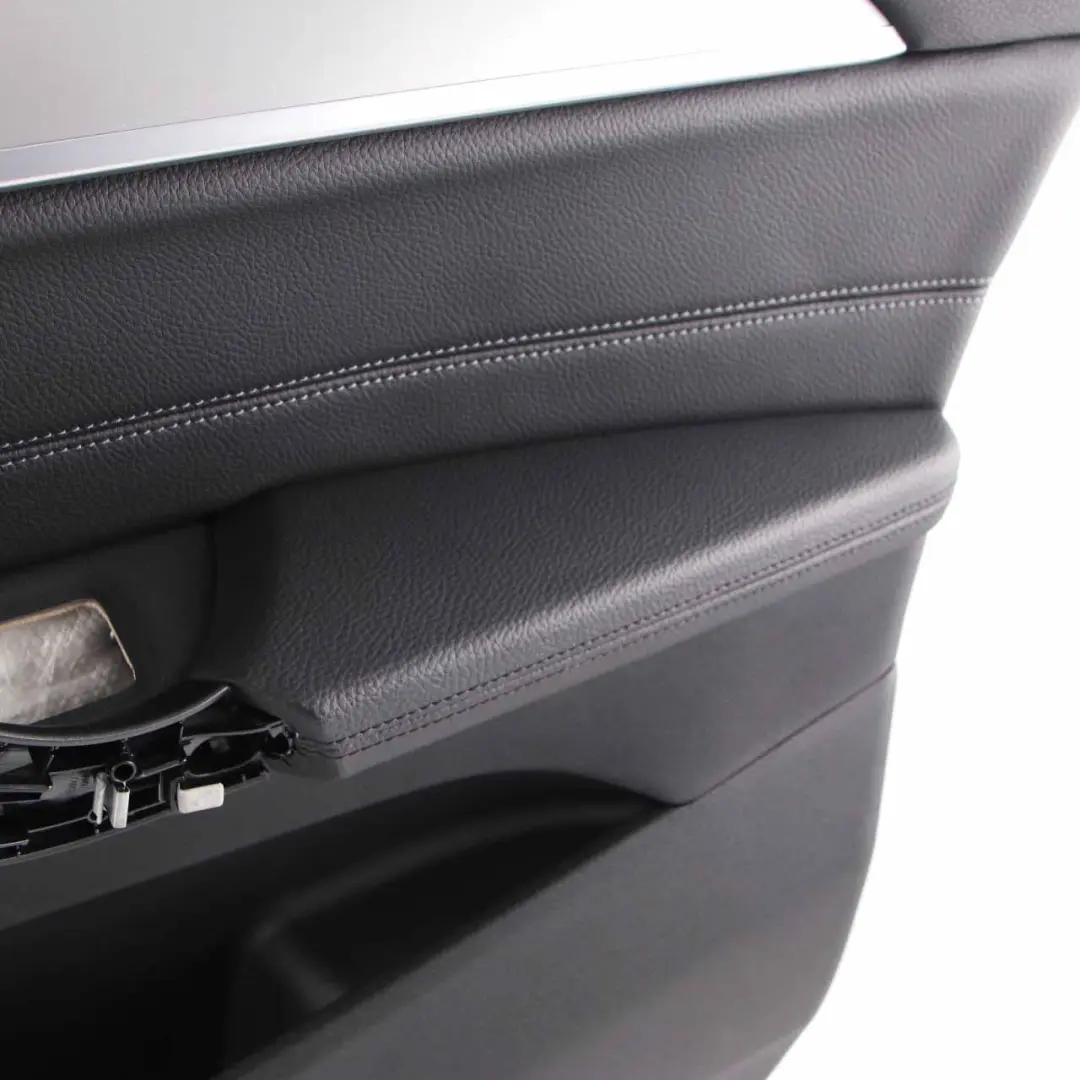 Door Card Panel BMW X1 F48 Front Right O/S Panelling Trim Cover Black Leather to with Part number 7438064 Door Card Panel BMW X1 F48 Front Right O/S Panelling Trim Cover Black Leather - SKU 7438064 - Part number 7438064