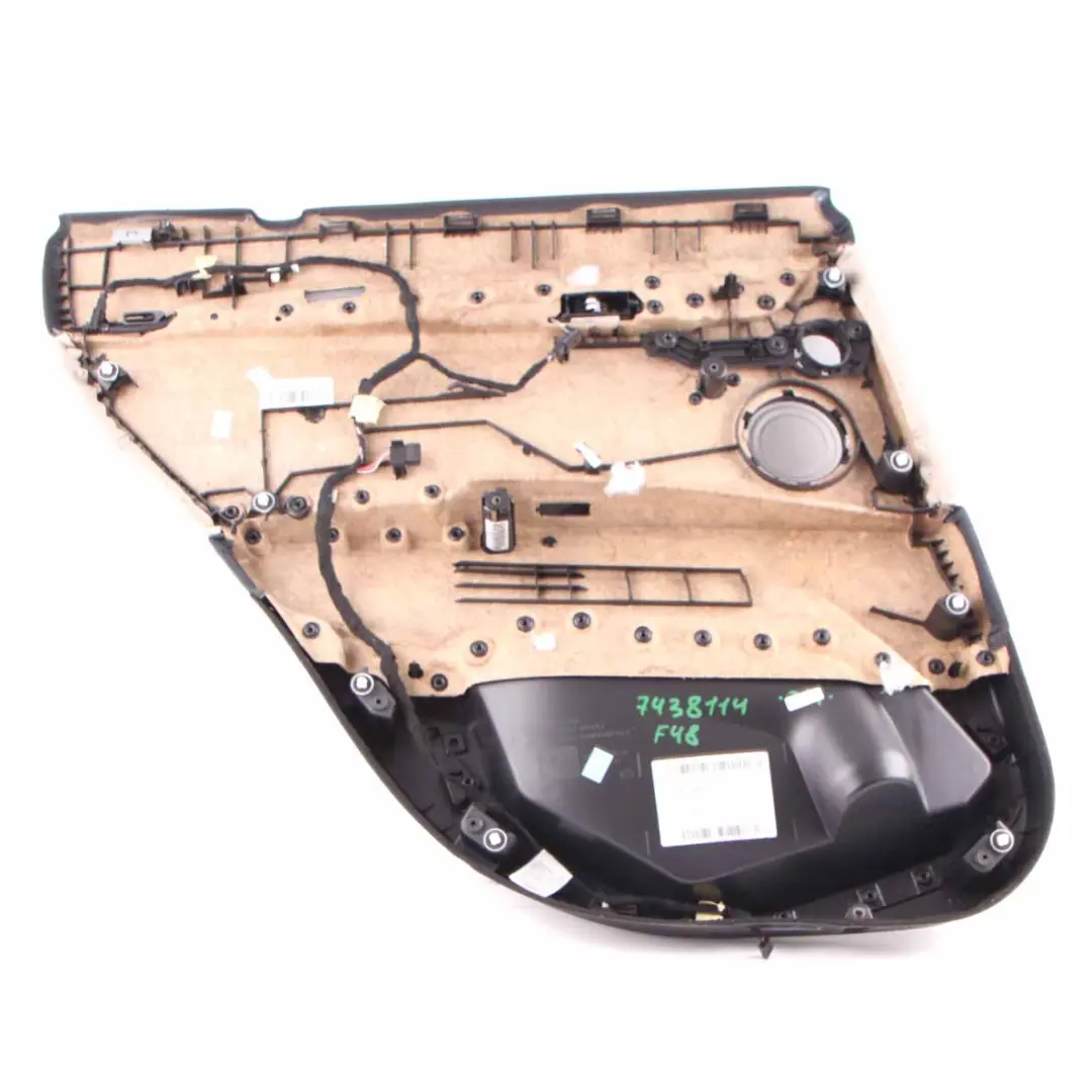 BMW X1 F48 Türkarte Panel Hinten Rechts Verkleidung Trim Cover Leder Oyster - SKU 7438114 - Teilenummer 7438114