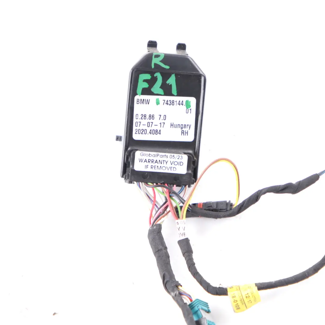 BMW F20 F21 Câble Rétroviseur Droit Côté Conducteur - SKU 7438144 - Numéro de pièce 7438144