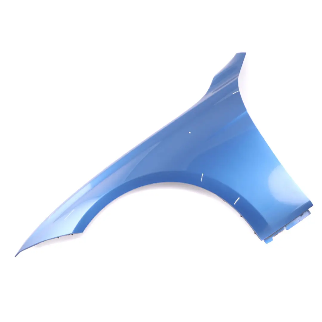 Side Wing Panel Fender F31 Front Left N/S Estoril Blue Metallic - B45 to BMW F30 with Part number 7438439 BMW F30 Side Wing Panel Fender F31 Front Left N/S Estoril Blue Metallic - B45 - SKU 7438439-EB - Part number 7438439