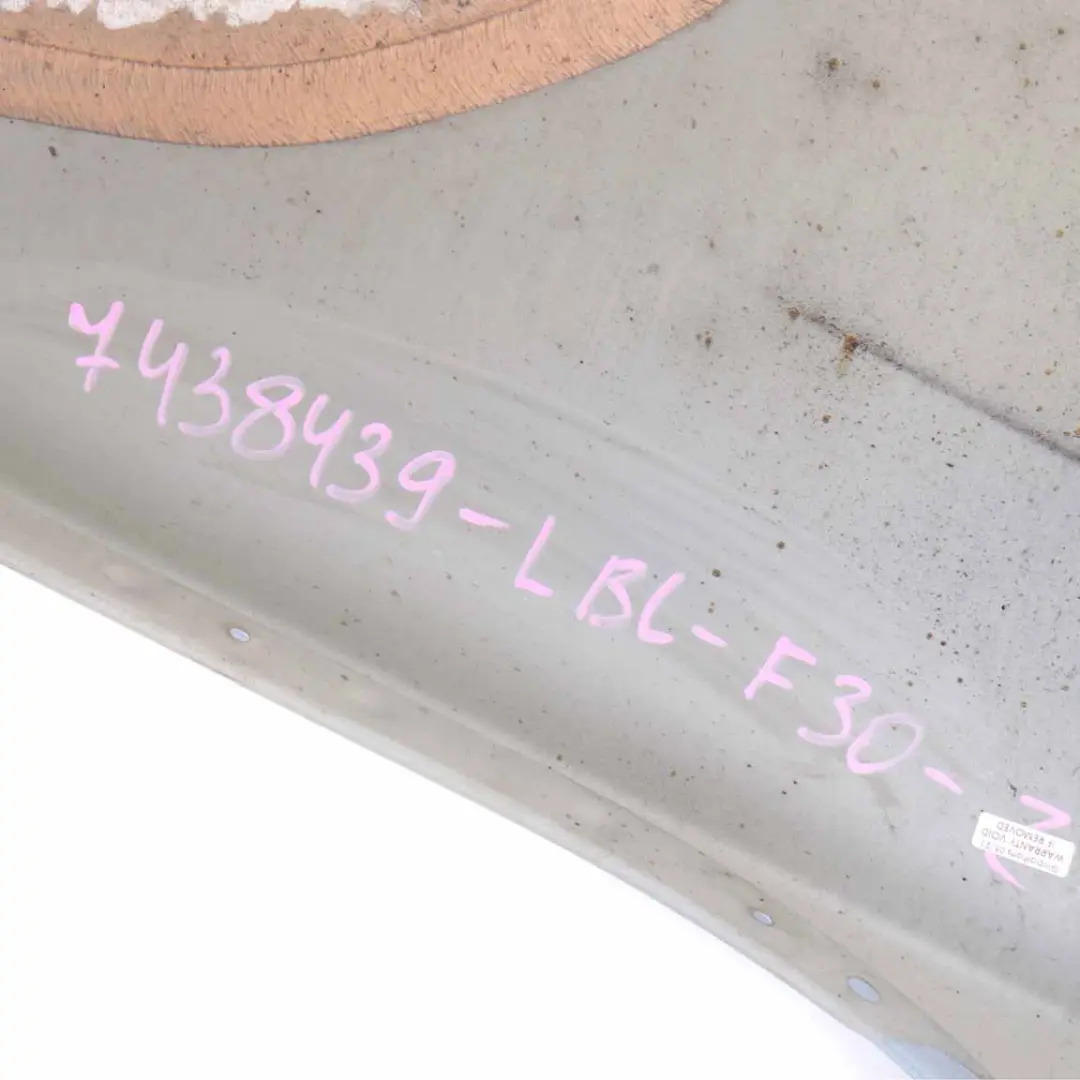 Side Wing Panel Fender F31 Front Left N/S Liquid Blue Metallic - B40 to BMW F30 with Part number 9621597 BMW F30 Side Wing Panel Fender F31 Front Left N/S Liquid Blue Metallic - B40 - SKU 7438439-LBL - Part number 9621597