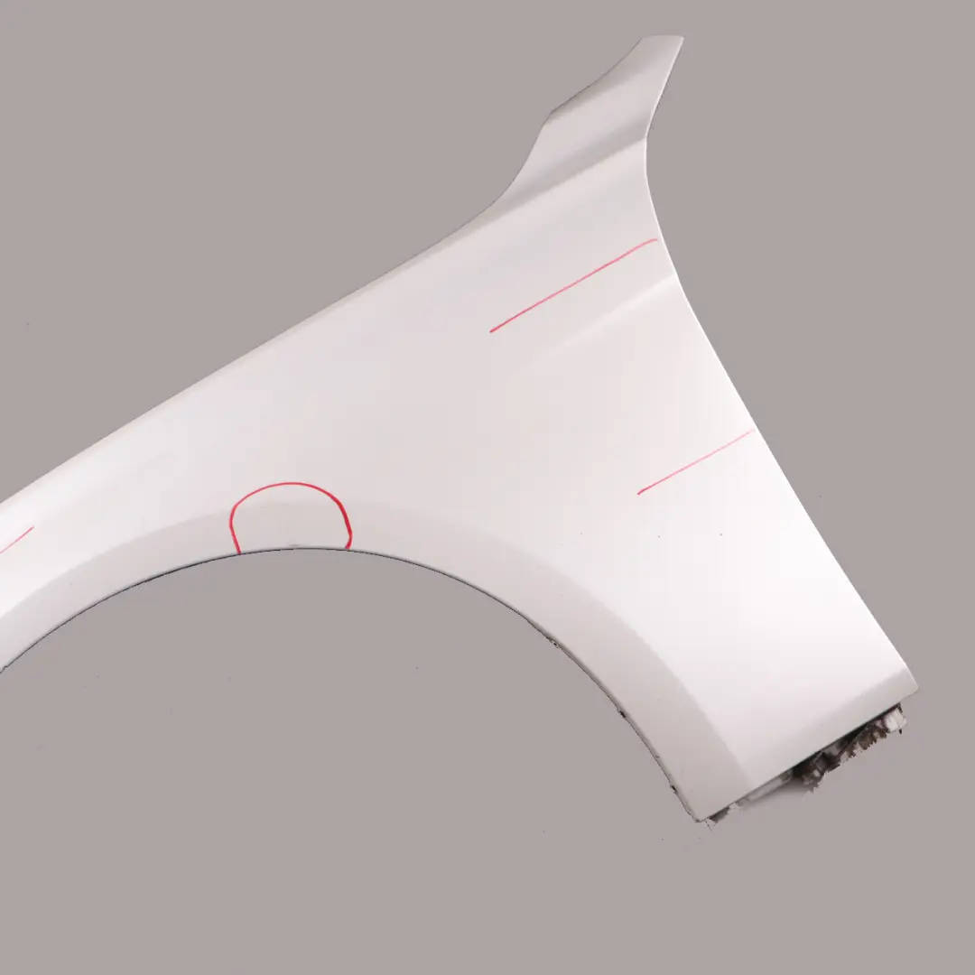  Side Wing Fender BMW F30 F31 Front Left N/S Panel Mineral White Metallic - A96 - SKU 7438439-MW - Part number 7438439