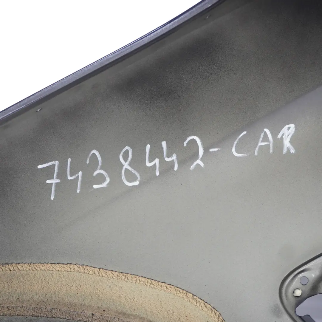 Front Right Wing Fender Side Panel O/S Carbonschwarz Black - 416 to BMW F36 with Part number 7438442 BMW F36 Front Right Wing Fender Side Panel O/S Carbonschwarz Black - 416 - SKU 7438442-CAR - Part number 7438442