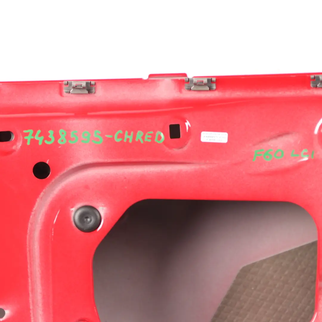 Front Door Mini F60 Countryman Left N/S Chili Red - 851 to with Part number 7438595 Front Door Mini F60 Countryman Left N/S Chili Red - 851 - SKU 7438595-CHRED - Part number 7438595
