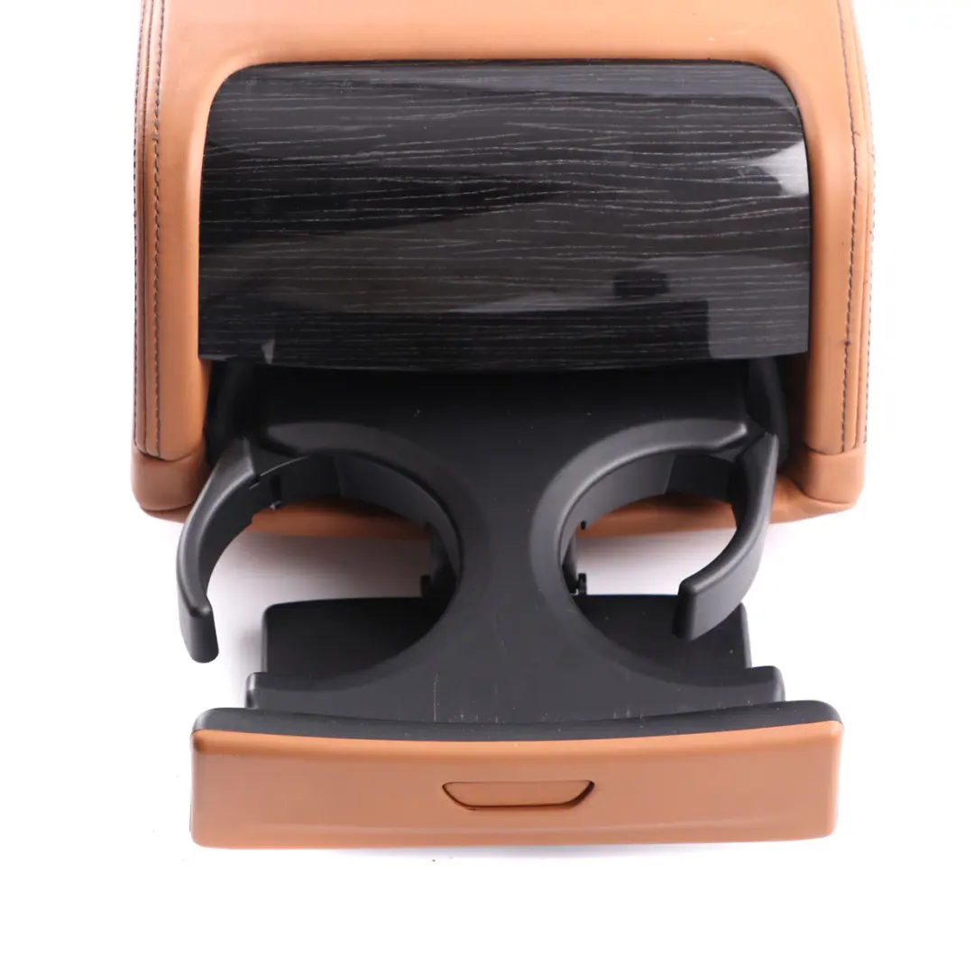 Armrest Headrest Centre Cup Holder Switch Leather Cognac to BMW G11 Rear Seat with Part number 7440537 BMW G11 Rear Seat Armrest Headrest Centre Cup Holder Switch Leather Cognac - SKU 7440537 - Part number 7440537