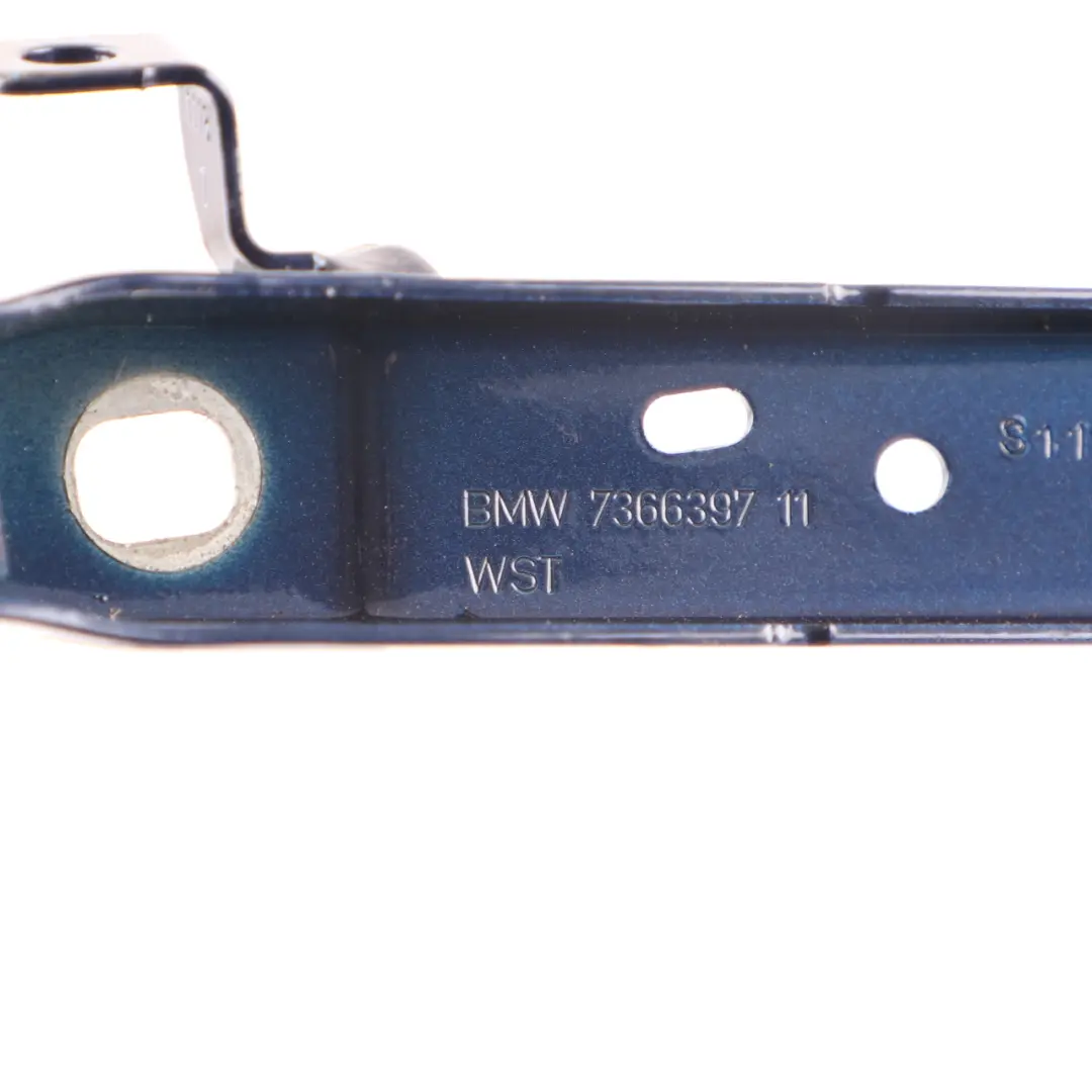 BMW G30 F90 M5 Trunk Lid Hinge Left N/S Mediterranean Blue Metallic C10 7366397 - SKU 7440697-MED - Part number 7440697