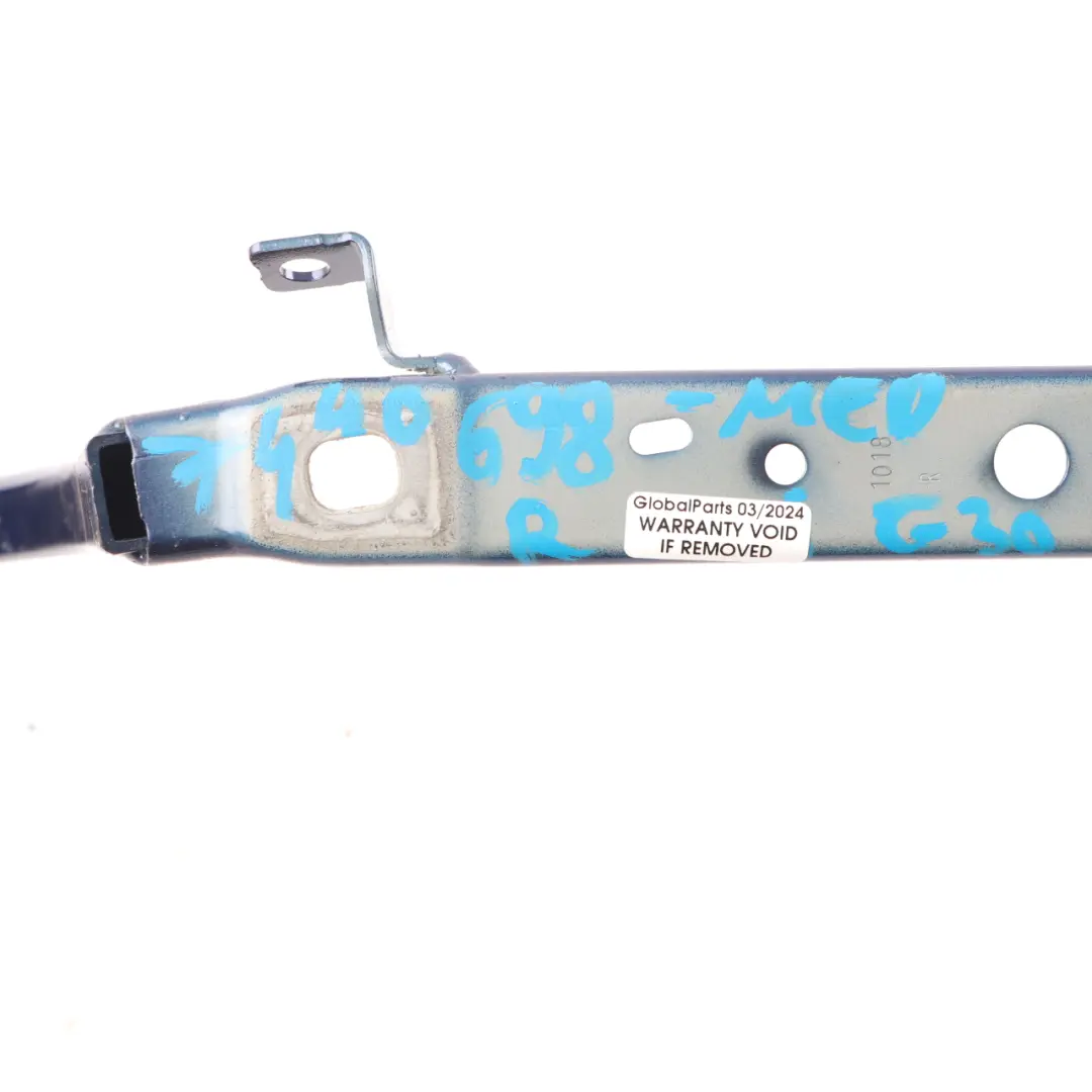 Trunk Lid Hinge Right O/S Mediterran Blue C10 7366398 to BMW G30 F90 with Part number 7440698 BMW G30 F90 Trunk Lid Hinge Right O/S Mediterran Blue C10 7366398 - SKU 7440698-MED - Part number 7440698