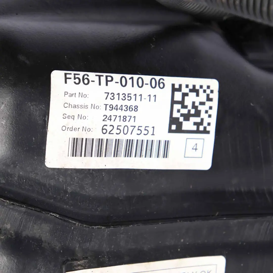 B38 Benzina Completo Serbatoio Carburante Plastica per Mini Cooper F55 F56 F57 con numero di parte 7440789 Mini Cooper F55 F56 F57 B38 Benzina Completo Serbatoio Carburante Plastica - SKU 7440789 - Numero di parte 7440789