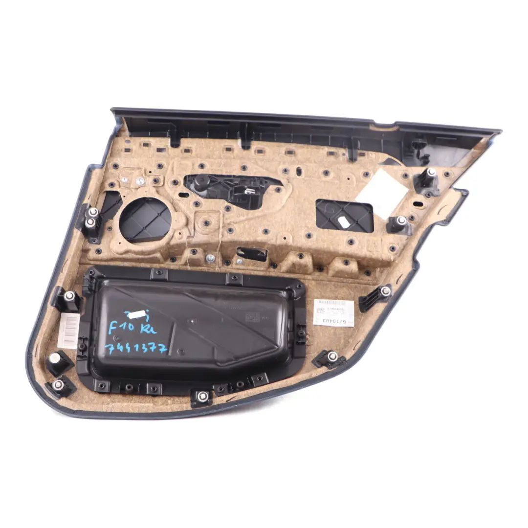 Door Card Rear Left N/S Lining Panel Leather Dakota Beige to BMW F10 F11 LCI with Part number 7441377 BMW F10 F11 LCI Door Card Rear Left N/S Lining Panel Leather Dakota Beige - SKU 7441377 - Part number 7441377